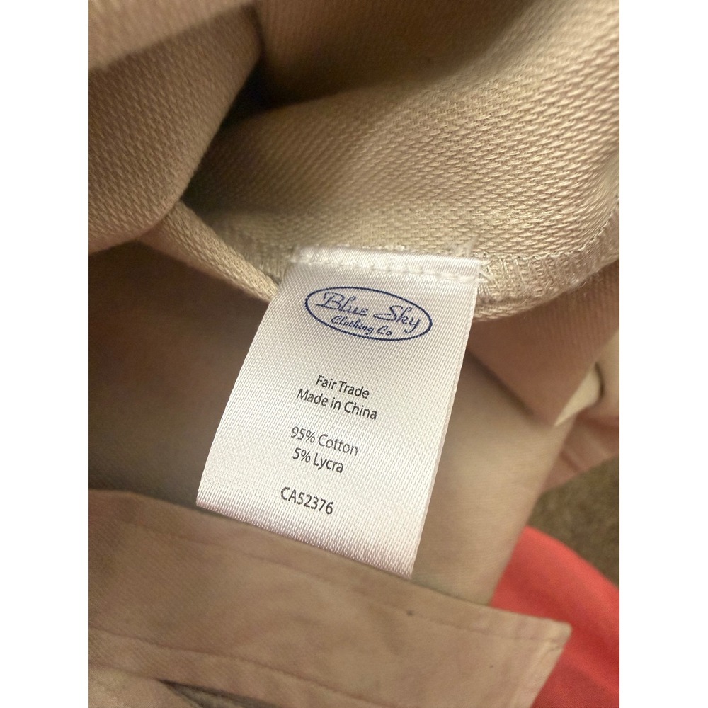 Blue Sky Clothing Co. Size M Beige Cotton Belted Trench Coat - Picture 4 of 8